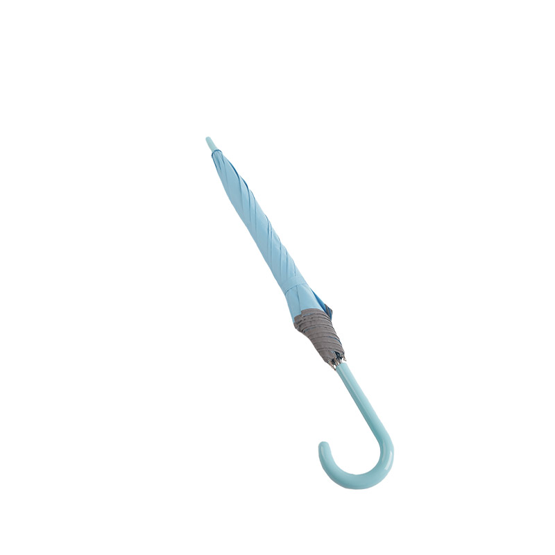 قماش حريري أزرق فاتح طازج صغير ، مع مظلة مستقيمة شريط عاكس - 0E6B0037