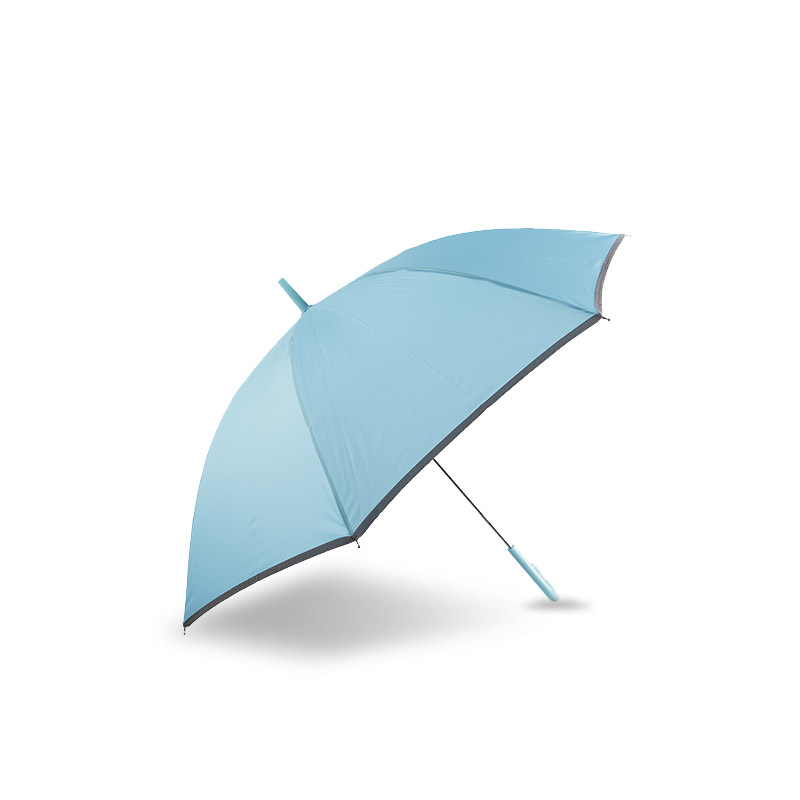 قماش حريري أزرق فاتح طازج صغير ، مع مظلة مستقيمة شريط عاكس - 0E6B0037