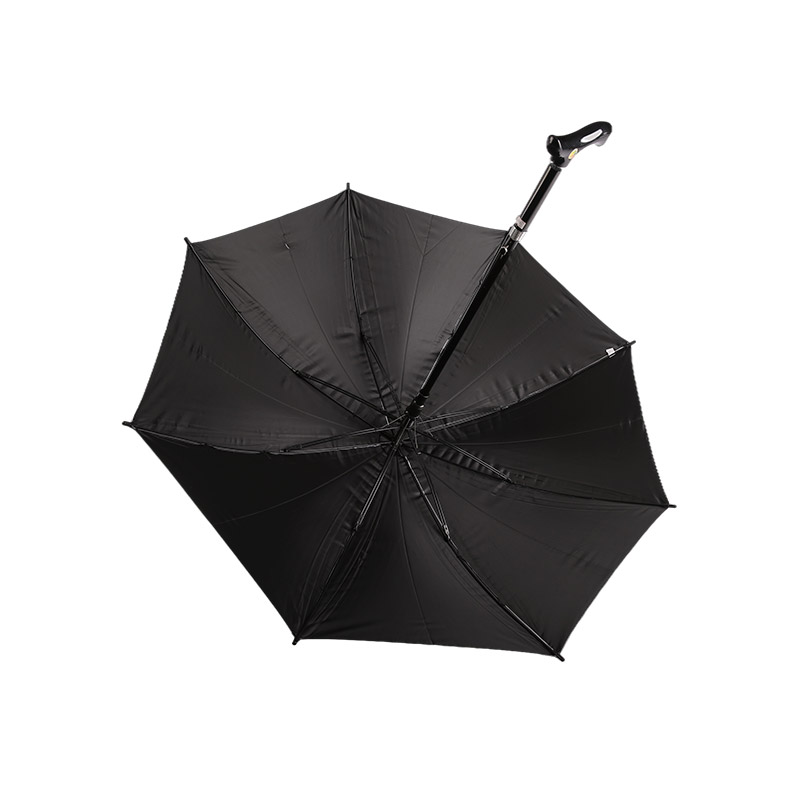 قماش حريري قوي ومقاوم للرياح مع مظلة مستقيمة مطلية بالفضة - 0E6B0223