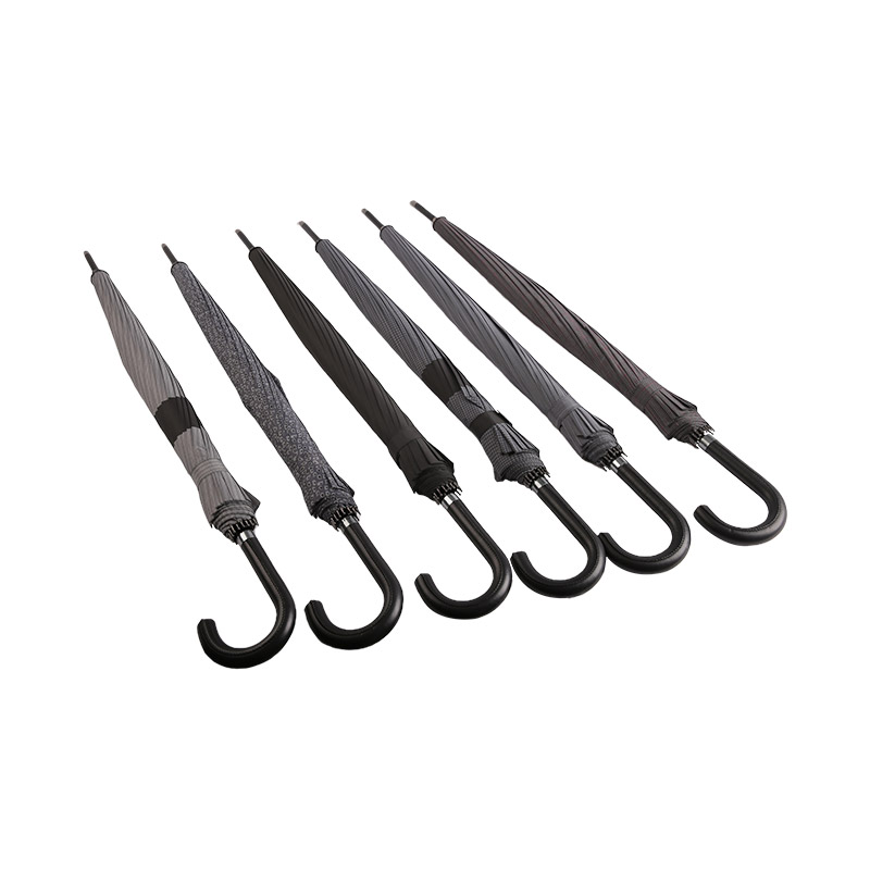 لون القهوة الداكن سهل الإصلاح مظلة قماش حريري مستقيمة-0E6B0318