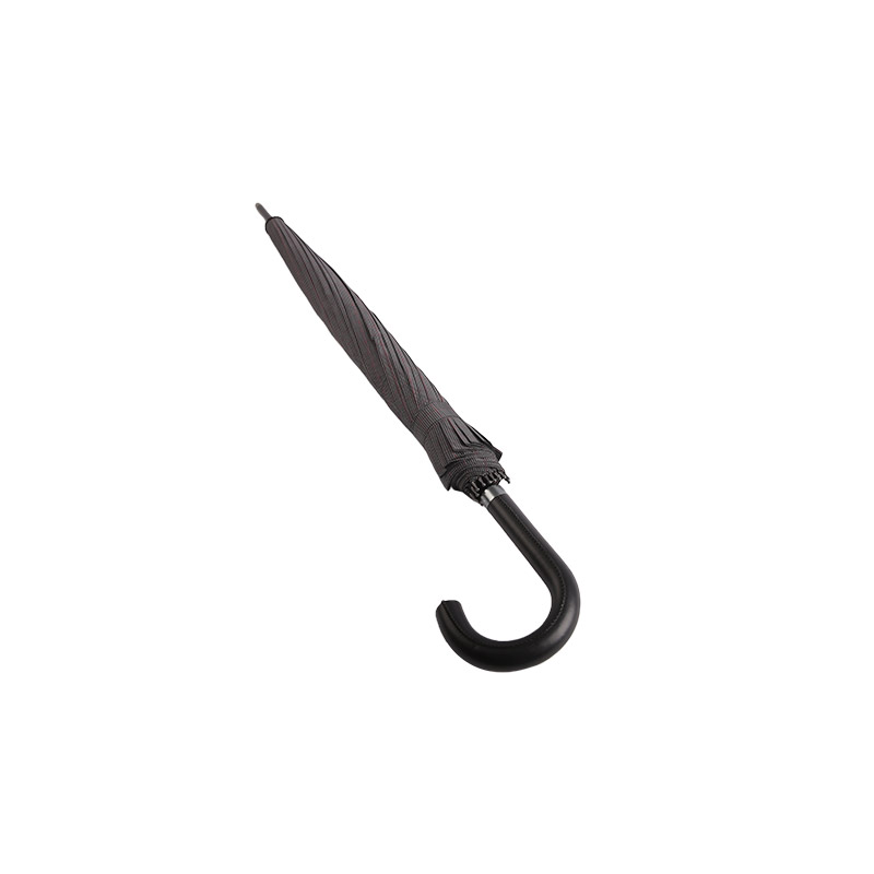 لون القهوة الداكن سهل الإصلاح مظلة قماش حريري مستقيمة-0E6B0318