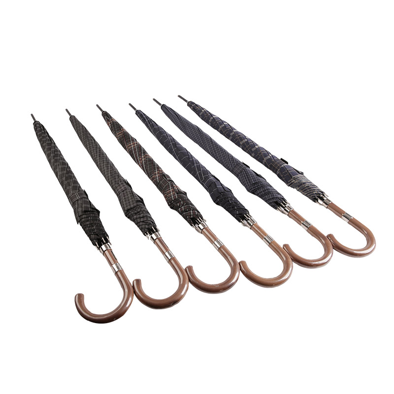 خفيفة الوزن ومناسبة للرجال مظلة قماش حريري مستقيمة -0E6B0362