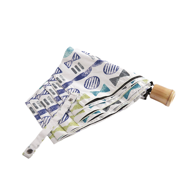 قماش حريري صغير متعدد الأنماط مع مظلة مطلية بثلاثة أضعاف - 0E6B0423