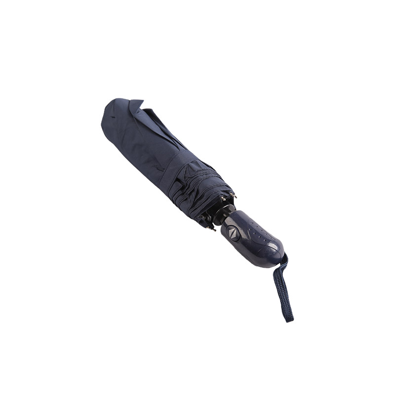 لون غامق ضد المطر قماش حريري مظلة ثلاثة أضعاف 0E6B0491